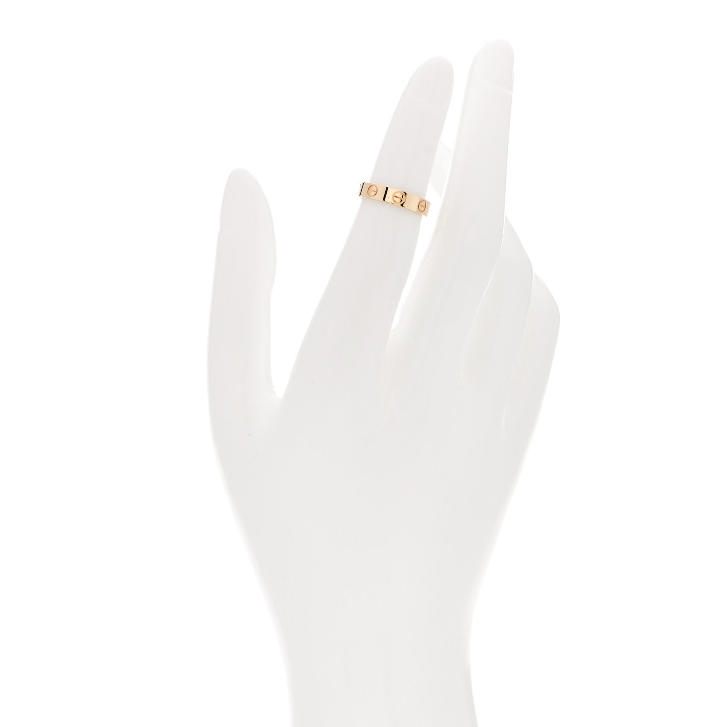 18K Yellow Gold 3.5mm LOVE Wedding Band Ring 46 3.75