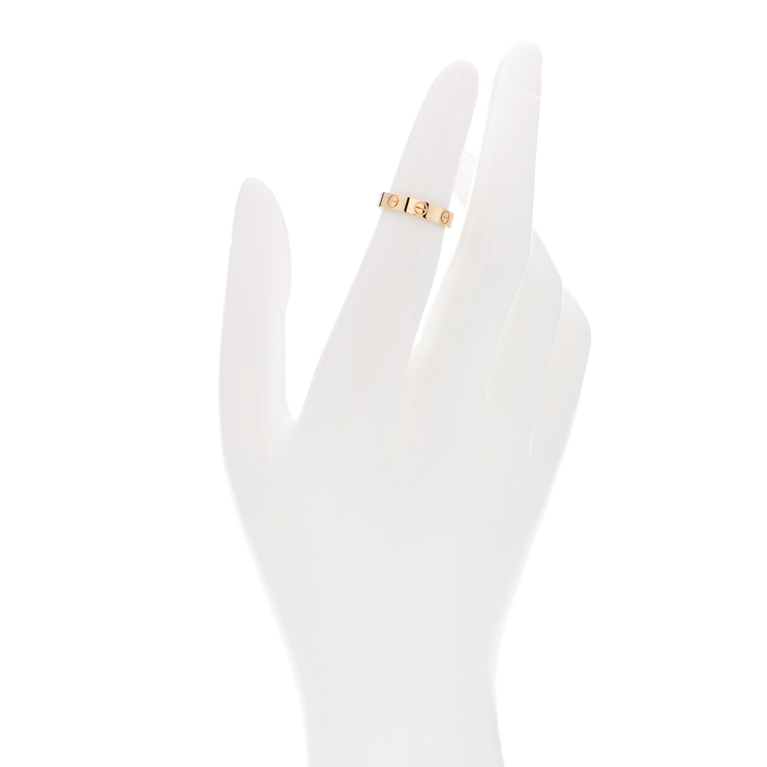 Cartier 18K Yellow Gold 3.5mm LOVE Wedding Band Ring 46 3.75 2 of 5