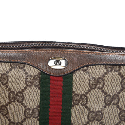Gucci Coated Canvas Monogram Web Small Shoulder Bag Brown 6 of 16