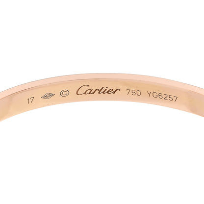 Cartier 18K Pink Gold LOVE Cuff Bracelet 17 3 of 4
