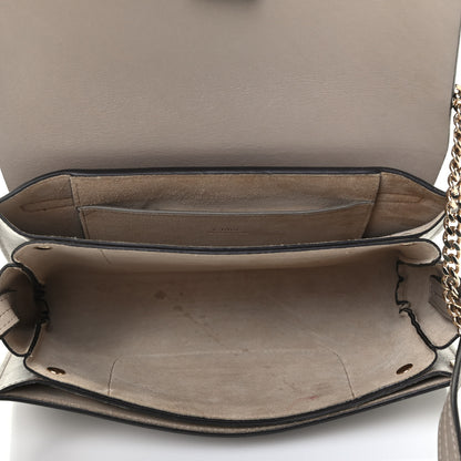Chloe Suede Calfskin Small Faye Shoulder Bag Motty Grey 5 of 9