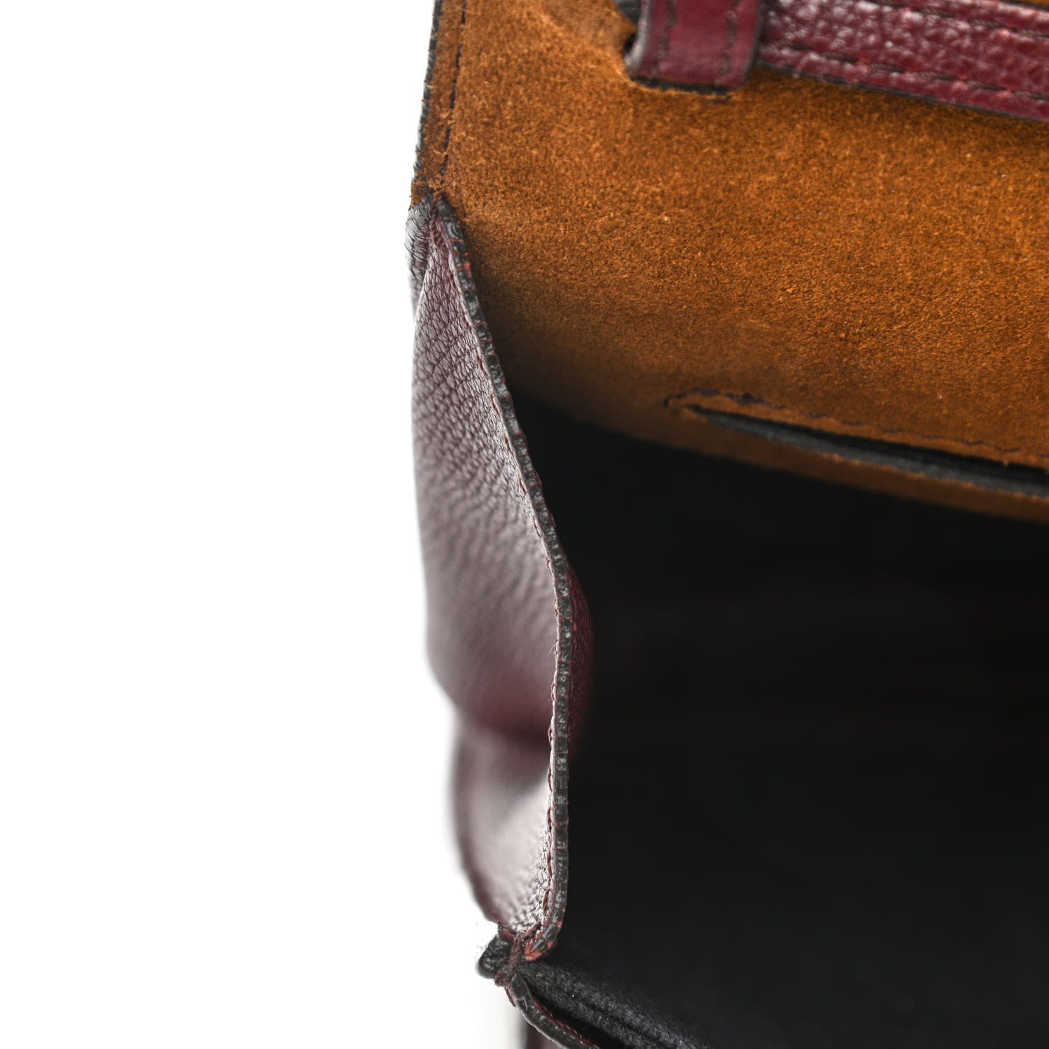 Burberry Derby Calfskin House Check Small Macken Crossbody Bag Mahogany Red 13 of 16