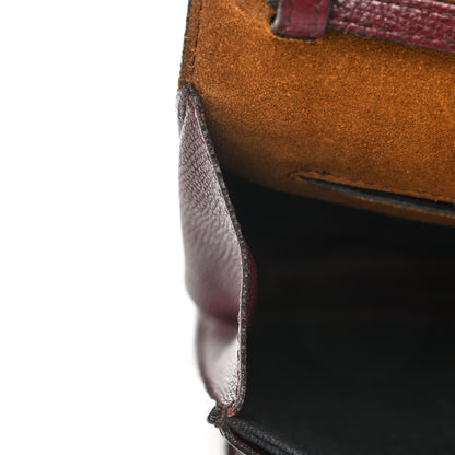 Burberry Derby Calfskin House Check Small Macken Crossbody Bag Mahogany Red 13 of 16
