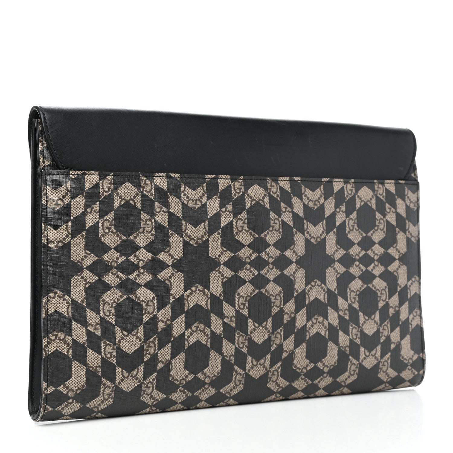 Gucci GG Supreme Monogram Caleido Print Clutch Black 2 of 10