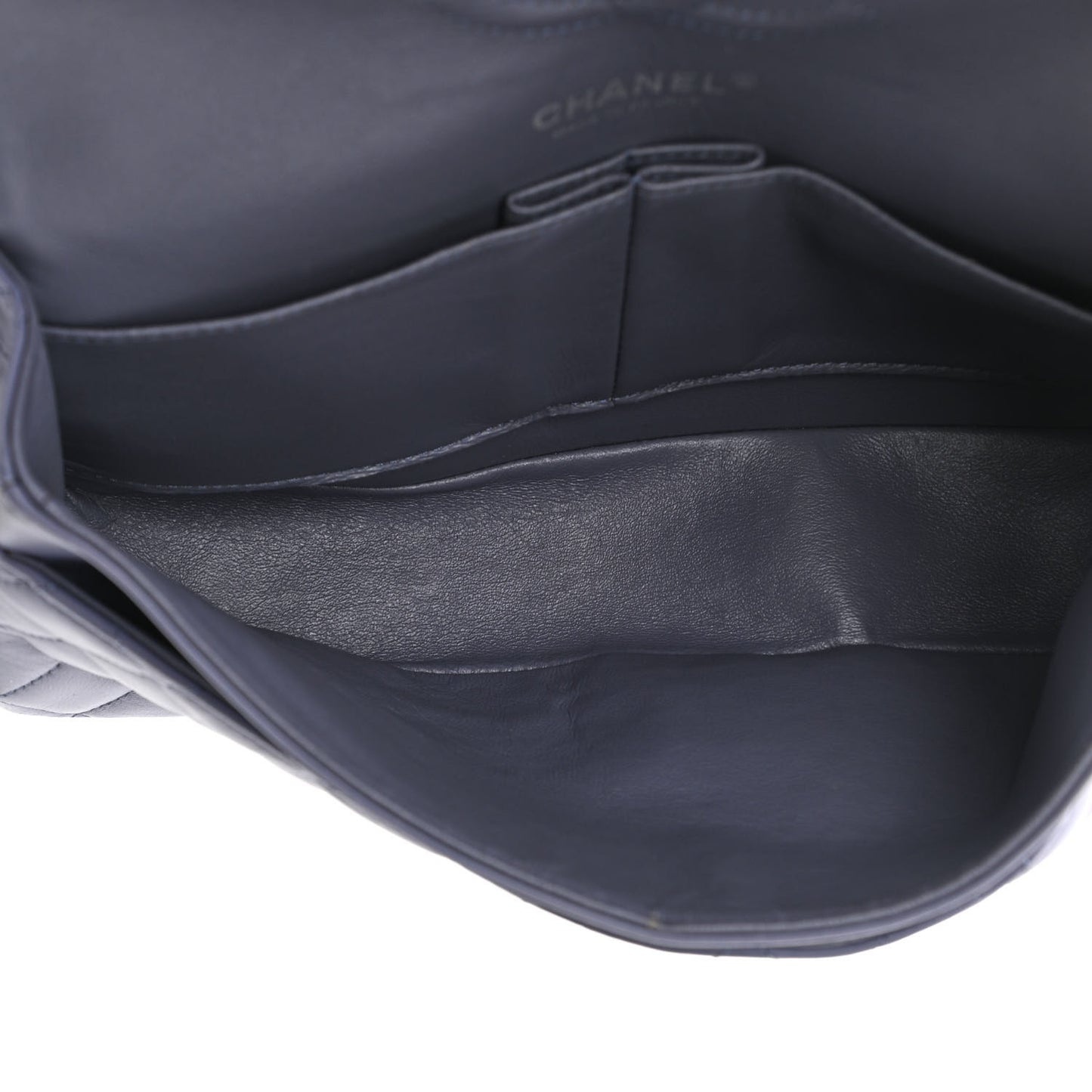 Lambskin Quilted Medium Double Flap Light Purple