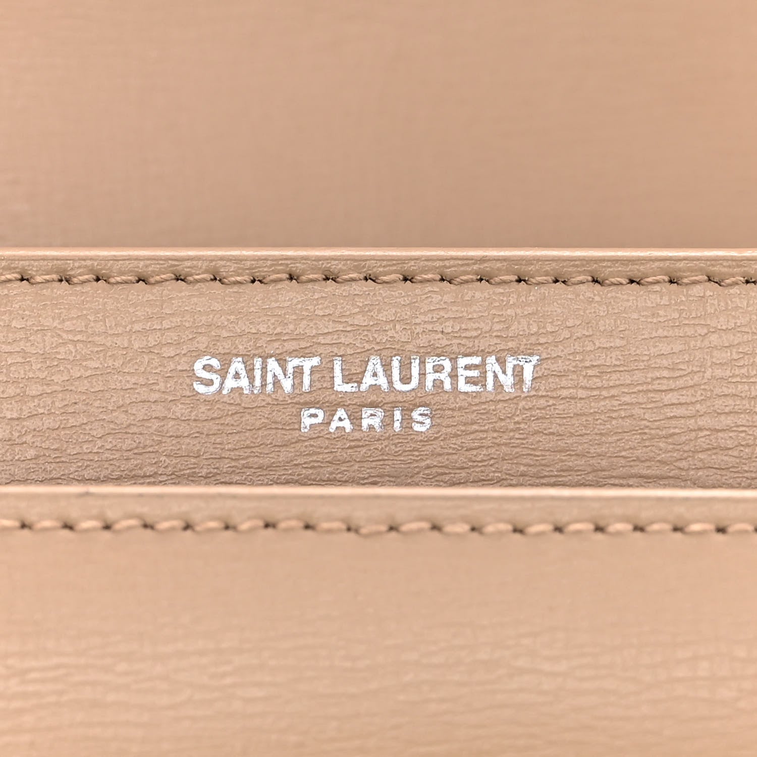 Saint Laurent Calfskin Medium Monogram Sunset Dark Beige 8 of 18