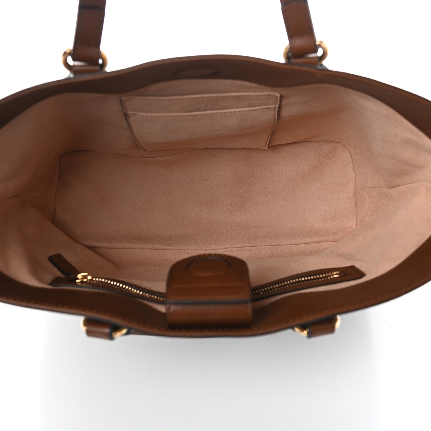 Soft GG Supreme Monogram Small Crossbody Tote Beige Cuir