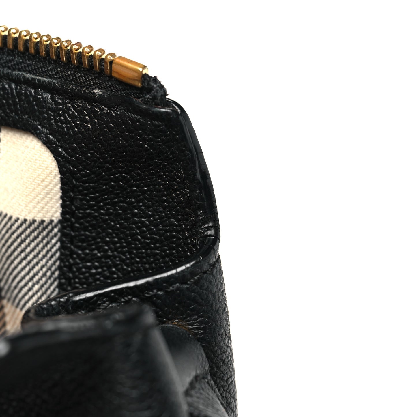 Soft Grain Calfskin House Check Small Helmsley Crossbody Black