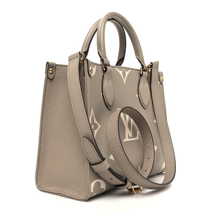 Louis Vuitton Empreinte Monogram Giant Onthego PM Tourterelle Creme 2 of 9