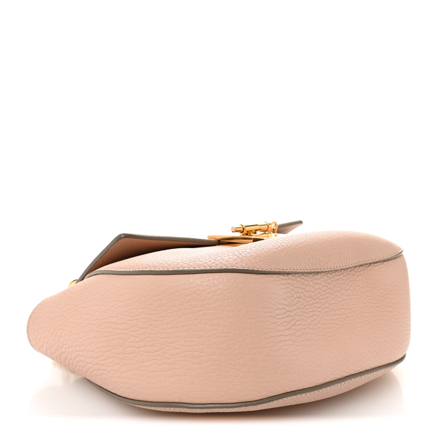 Grained Lambskin Drew Shoulder Bag Cement Pink