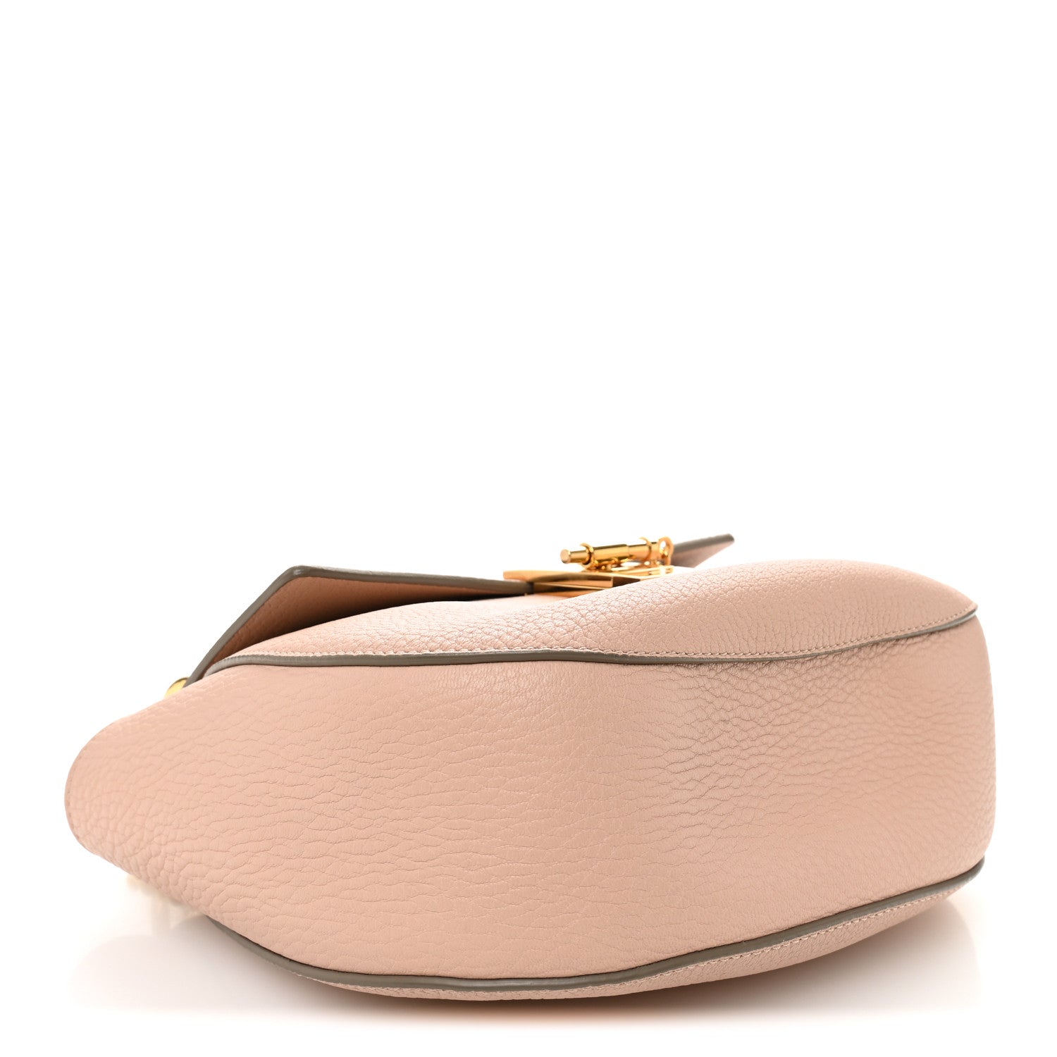 Chloe Grained Lambskin Drew Shoulder Bag Cement Pink 4 of 10