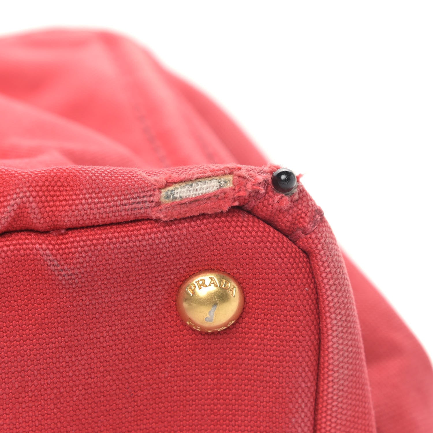 Prada Canapa Logo Shopping Tote Rosso 11 of 11