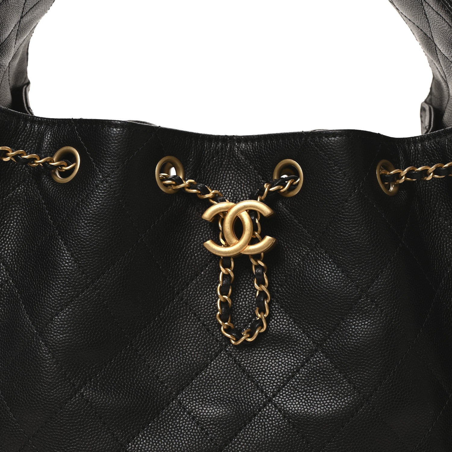 Chanel Caviar Quilted Small Chanel 25 Handbag Black 8 of 11