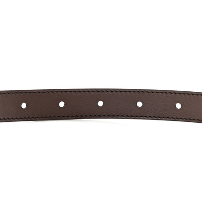 Gucci Calfskin GG Supreme Monogram Double G Reversible 20mm Belt 95 38 Beige New Acero 5 of 6