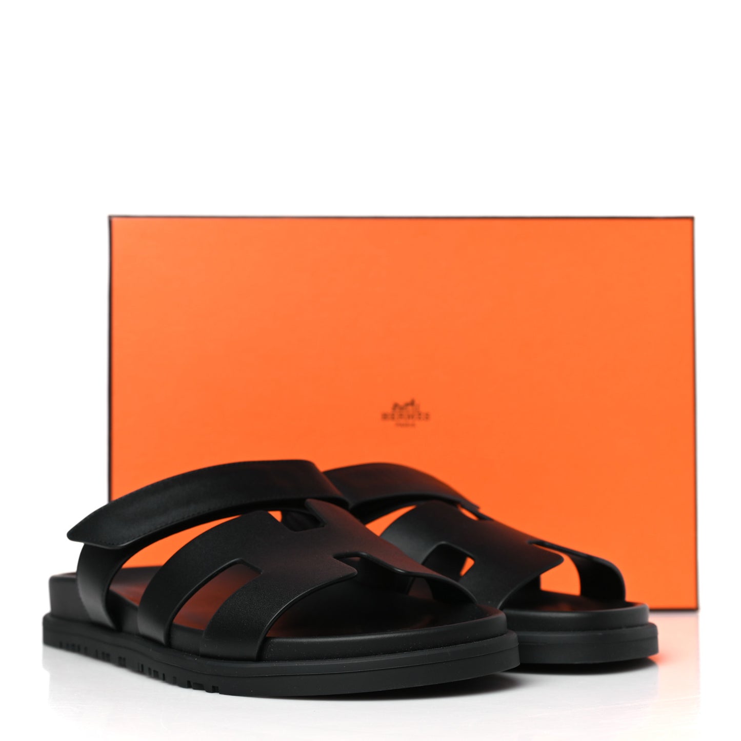 Calfskin Womens Chypre Sandals 38.5 Black