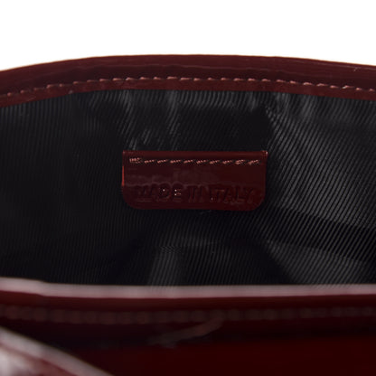 Burberry Patent Studded Crossbody Burgundy 9 of 11