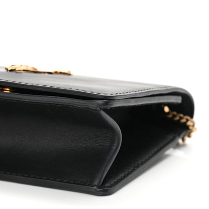 Versace Vitello Mini Virtus Chain Clutch Black 9 of 10