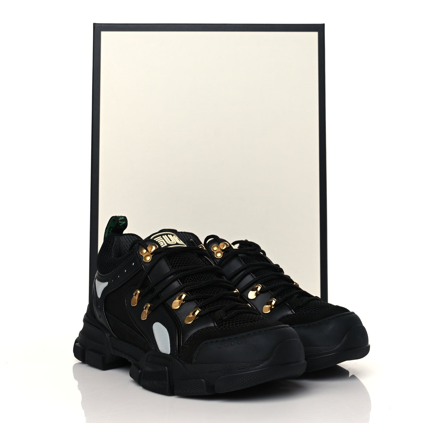 X SEGA Mesh Suede Calfskin Mens Flashtrek Sneakers 6 Black
