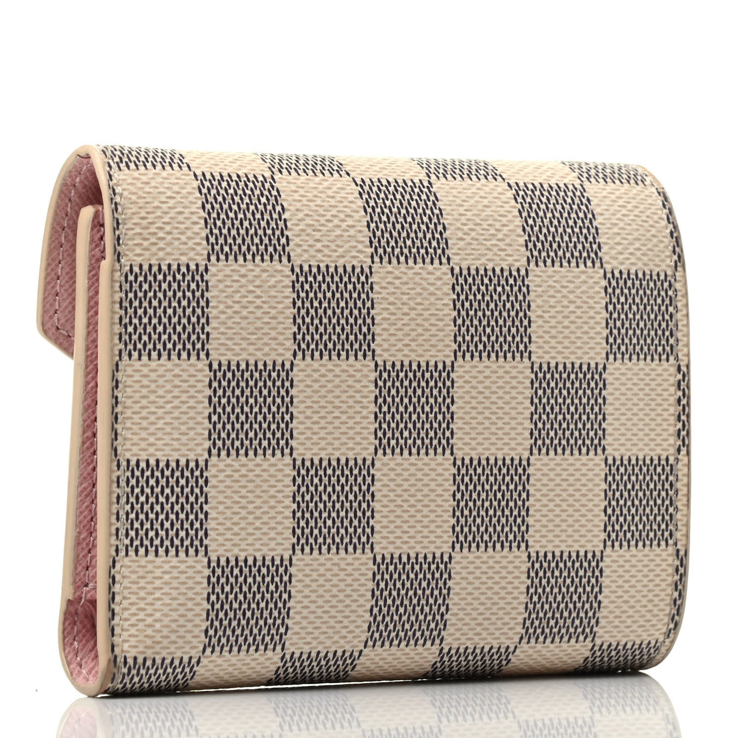 Damier Azur Victorine Wallet Rose Ballerine