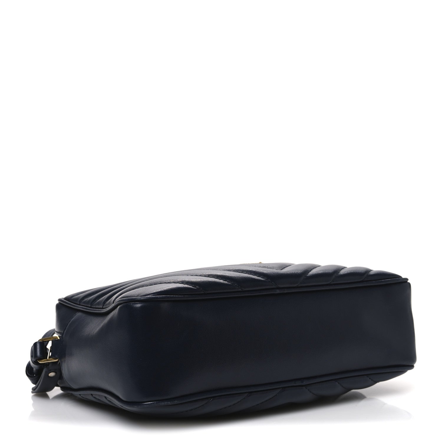 Saint Laurent Calfskin Matelasse Monogram Lou Camera Bag Deep Marine 4 of 12