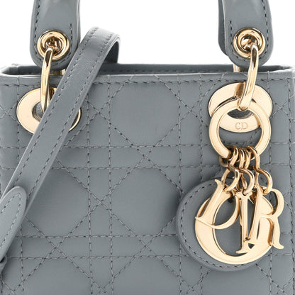 Christian Dior Lambskin Cannage Micro Lady Dior Cloud Blue 8 of 11