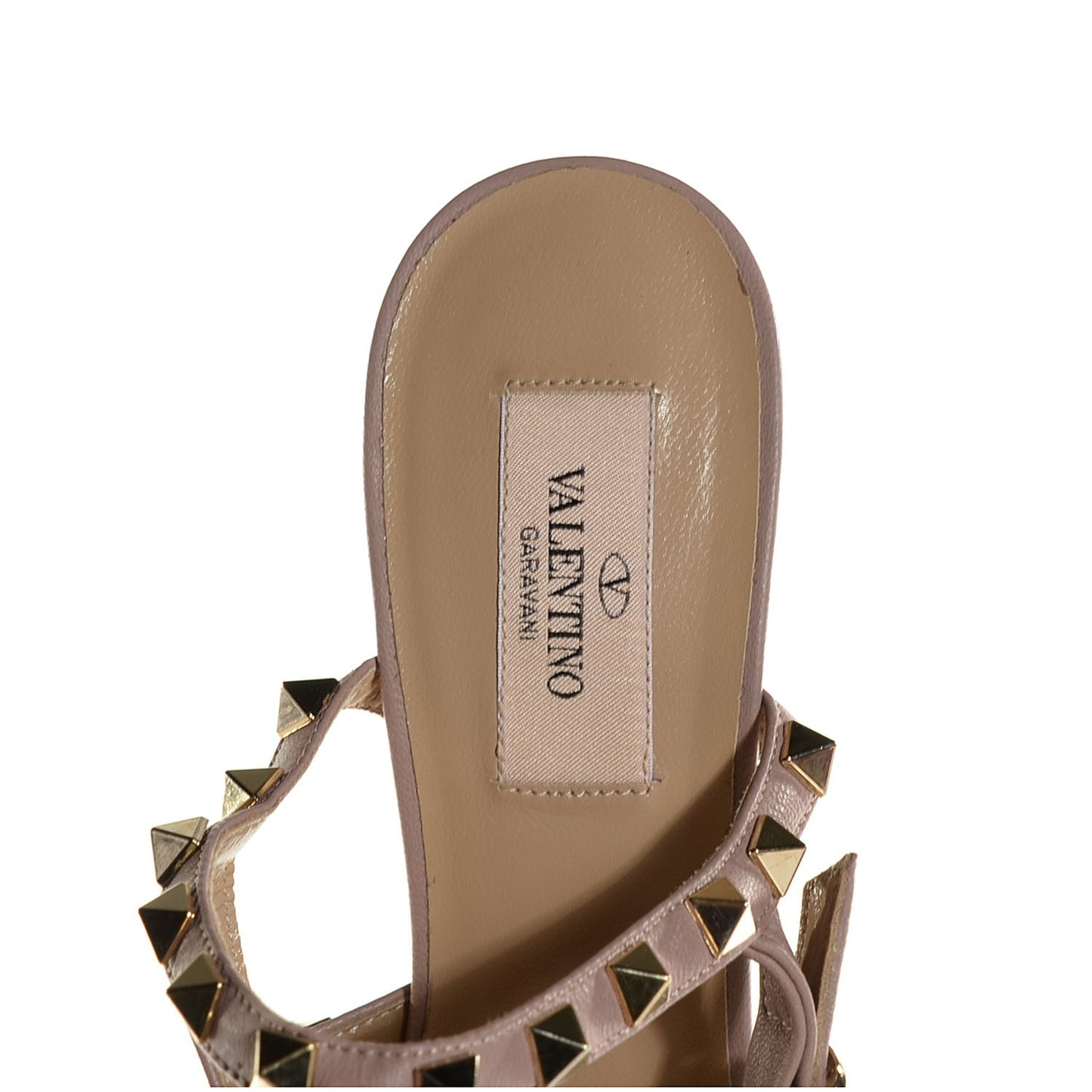 Patent Rockstud Ankle Strap 65mm Pumps 38.5 Fuxia Fluo Poudre
