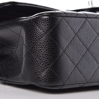 Chanel Caviar Quilted Medium Double Flap Black 8 of 10