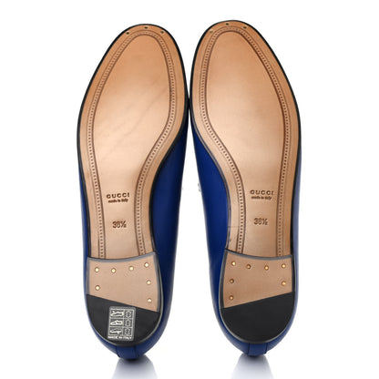 Gucci Malaga Kid Womens Jordaan Loafers 38.5 Electric Blue 4 of 4