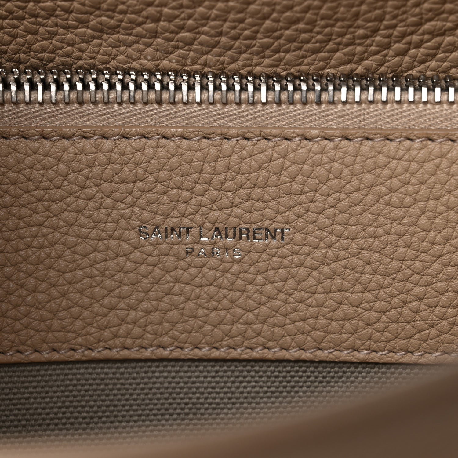 Saint Laurent Grained Calfskin Small Supple Sac De Jour Dark Beige 9 of 29