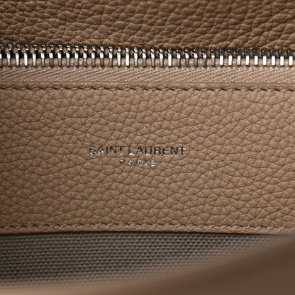 Saint Laurent Grained Calfskin Small Supple Sac De Jour Dark Beige 9 of 29
