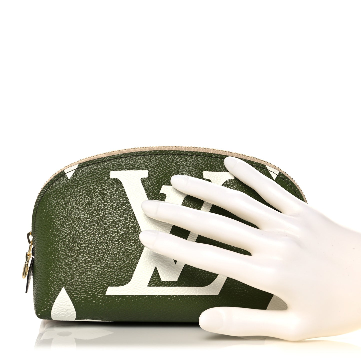 Monogram Giant Cosmetic Pouch Kaki