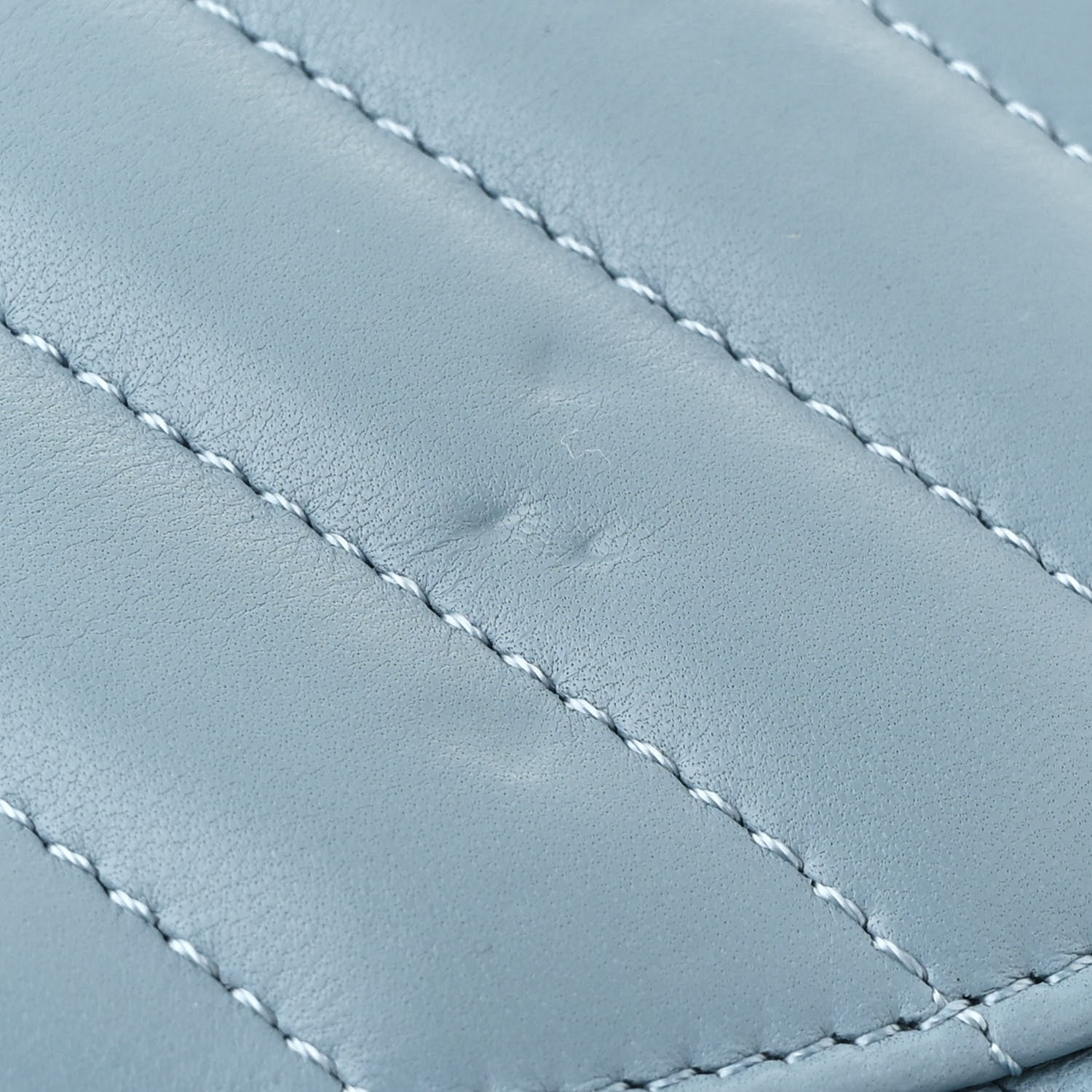 Chanel Lambskin Chevron Quilted Small Trendy CC Flap Dual Handle Bag Light Blue 13 of 13