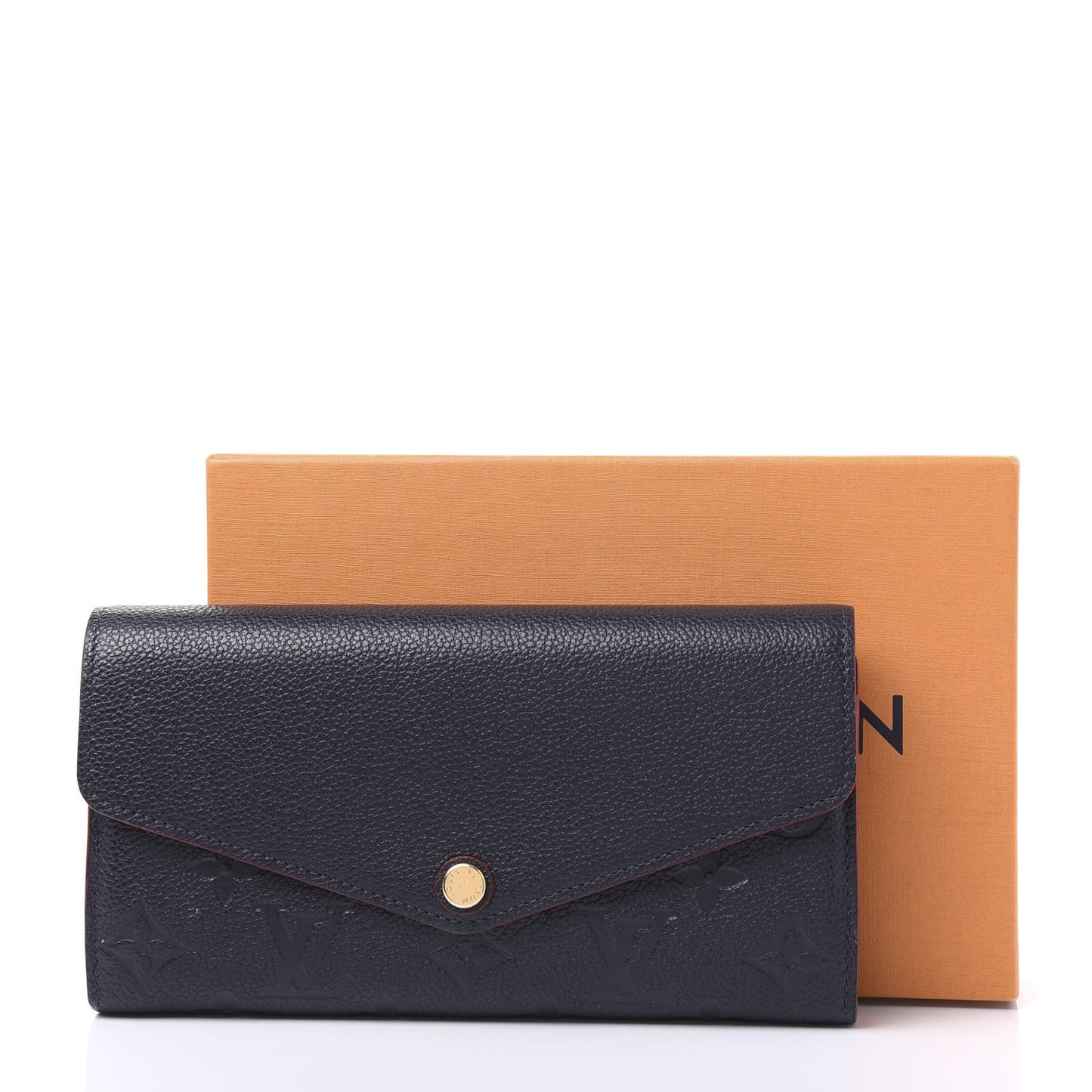 Empreinte Sarah Wallet NM Marine Rouge