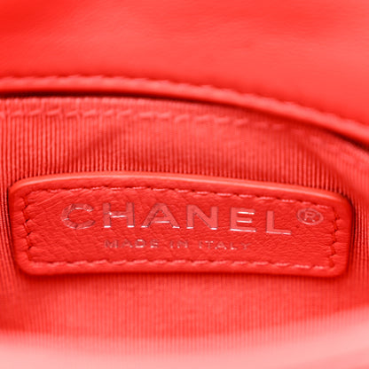 Chanel Lambskin Mixed Fibers Large Shopping Bag Red Purple White 9 of 14