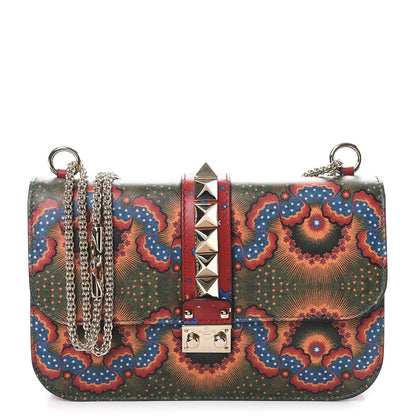 Valentino Garavani Vitello Enchanted Wonderland Medium Glam Lock Rockstud Flap Multicolor 1 of 7
