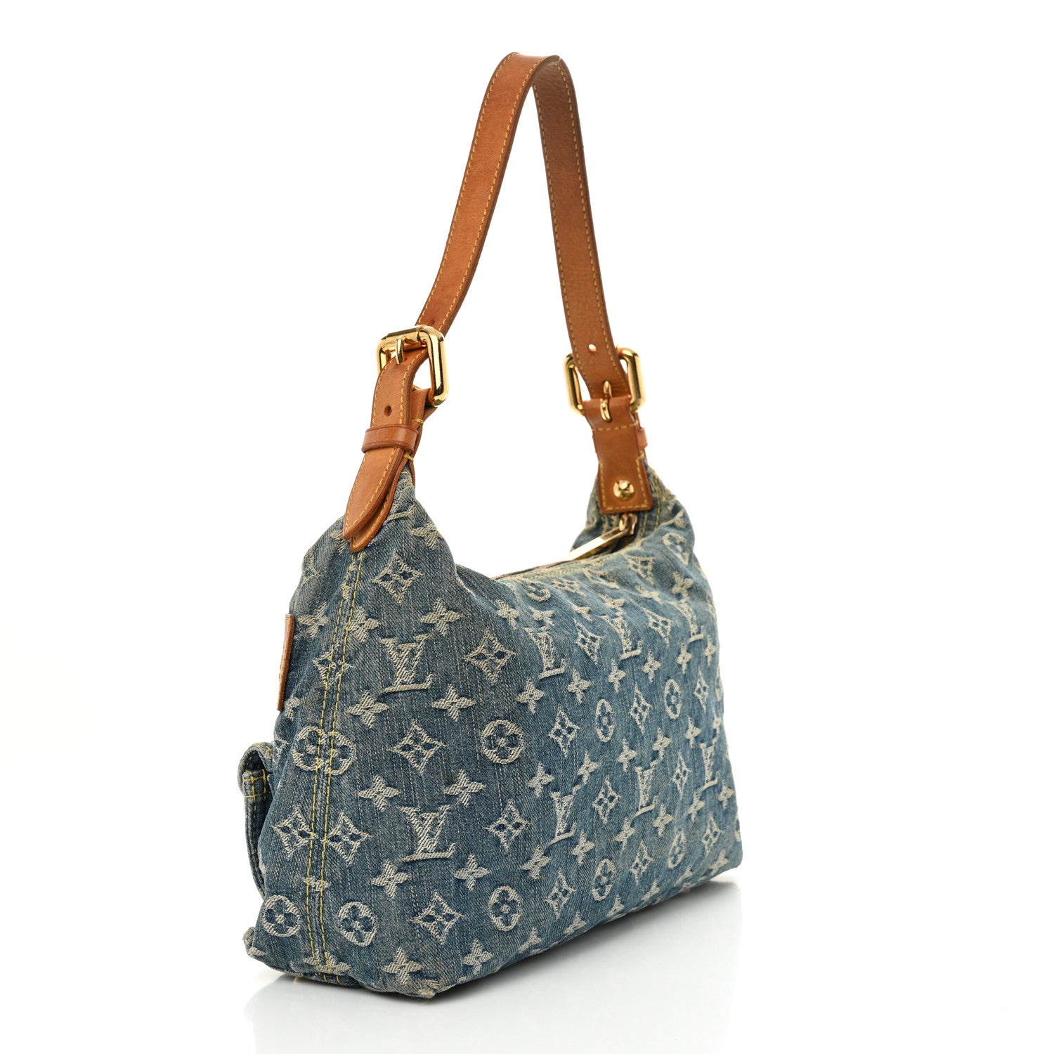 Louis Vuitton Monogram Denim Baggy PM Blue 2 of 13
