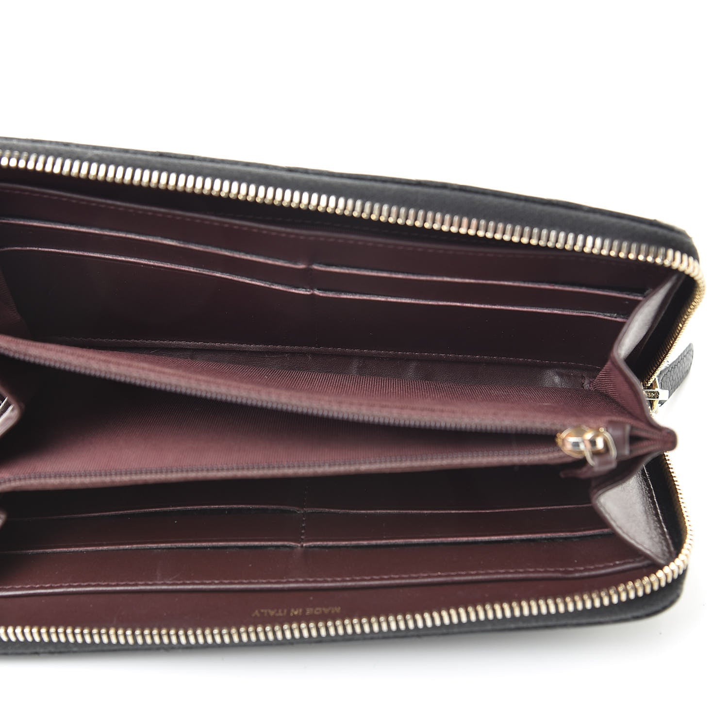 Chanel Caviar Quilted Large Gusset Zip Around Wallet Black 5 of 16