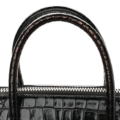 Givenchy Calfskin Crocodile Embossed Small Antigona Black 12 of 14