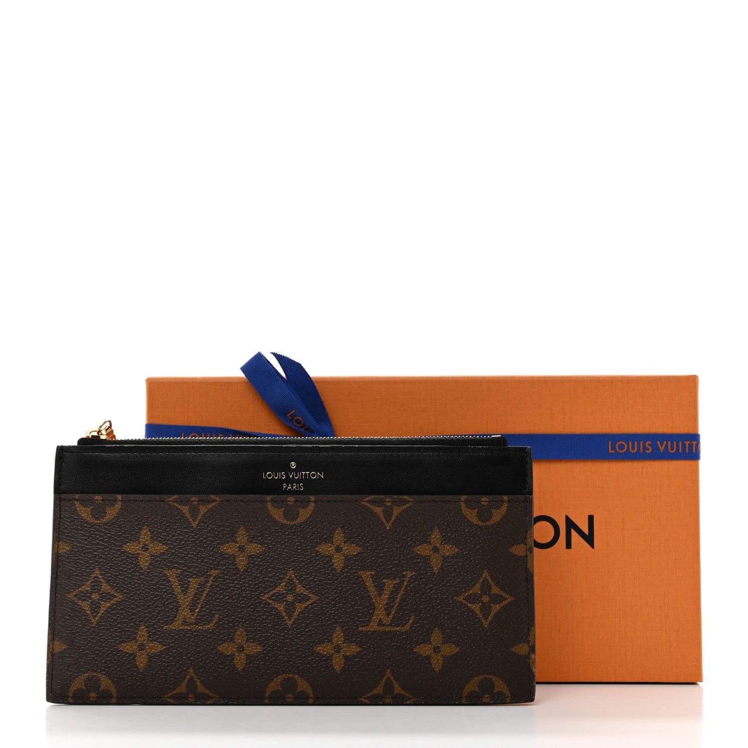 Louis Vuitton Monogram Slim Purse Black 8 of 8