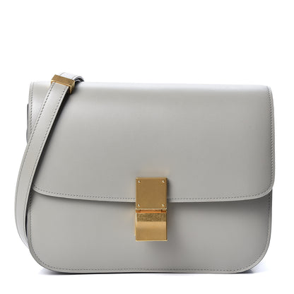 Celine Box Calfskin Medium Classic Box Flap Bag Zinc 1 of 8