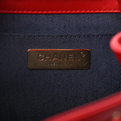 Chanel Lambskin CC Mania Backpack Red 6 of 9