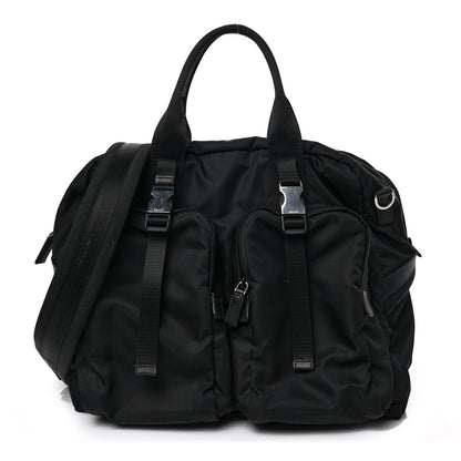Prada Tessuto Nylon Saffiano Briefcase Black 1 of 8