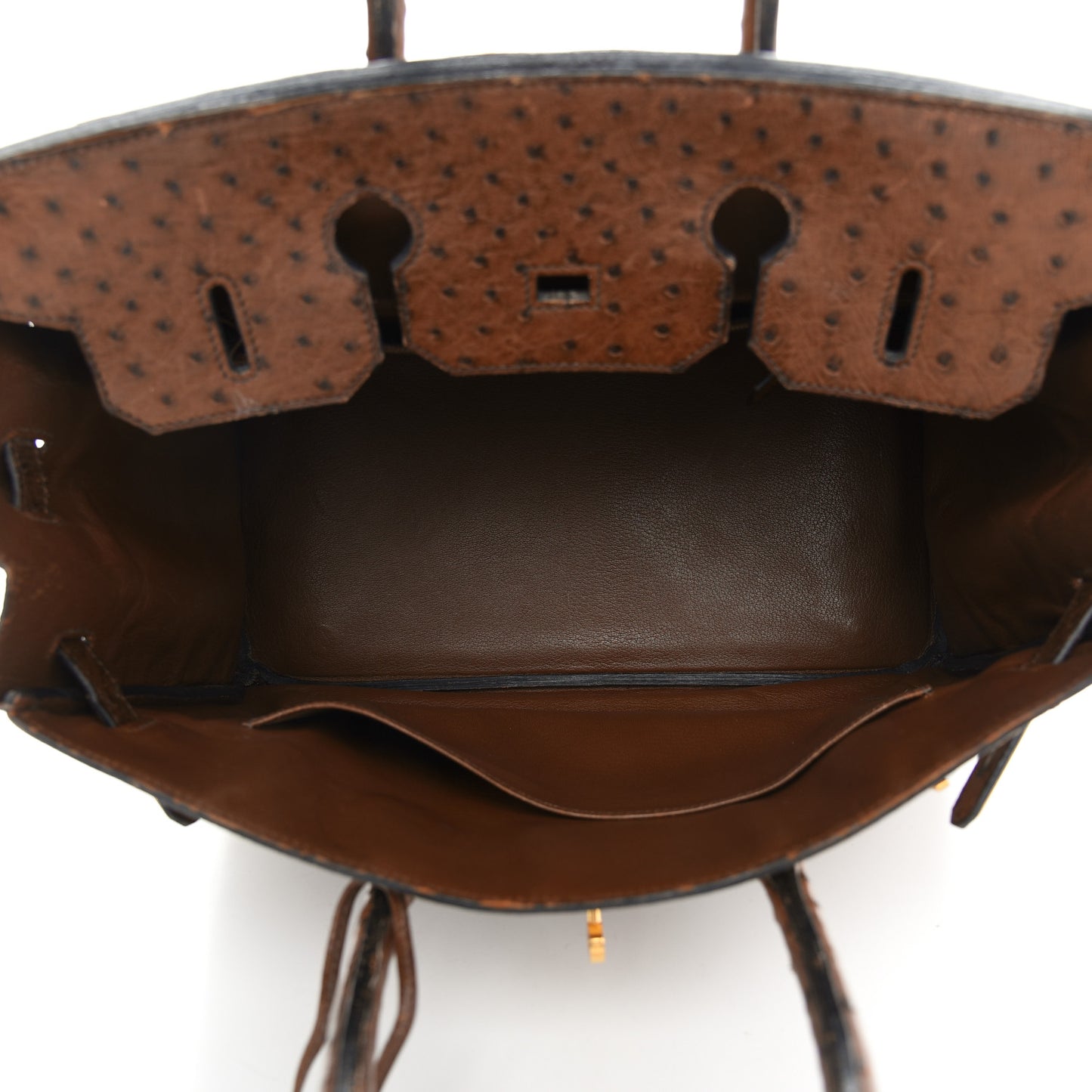 Ostrich Birkin 35 Noisette