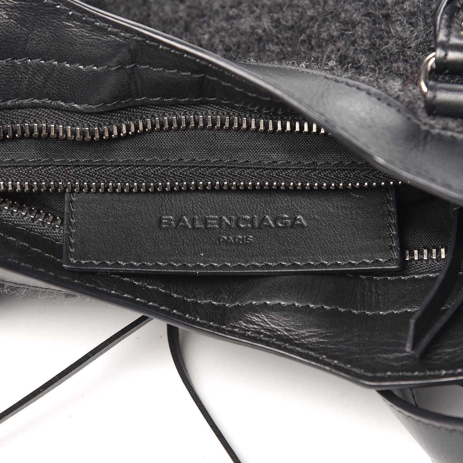 Balenciaga Alpaca Calfskin Classic Silver Hardware Mini City Black 6 of 15