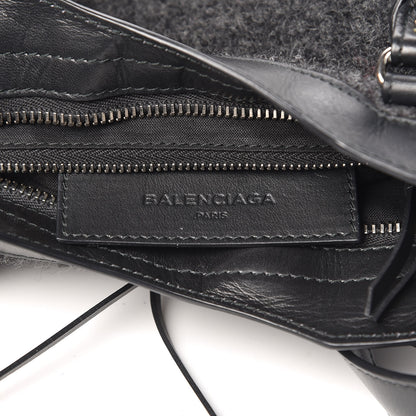 Balenciaga Alpaca Calfskin Classic Silver Hardware Mini City Black 6 of 15
