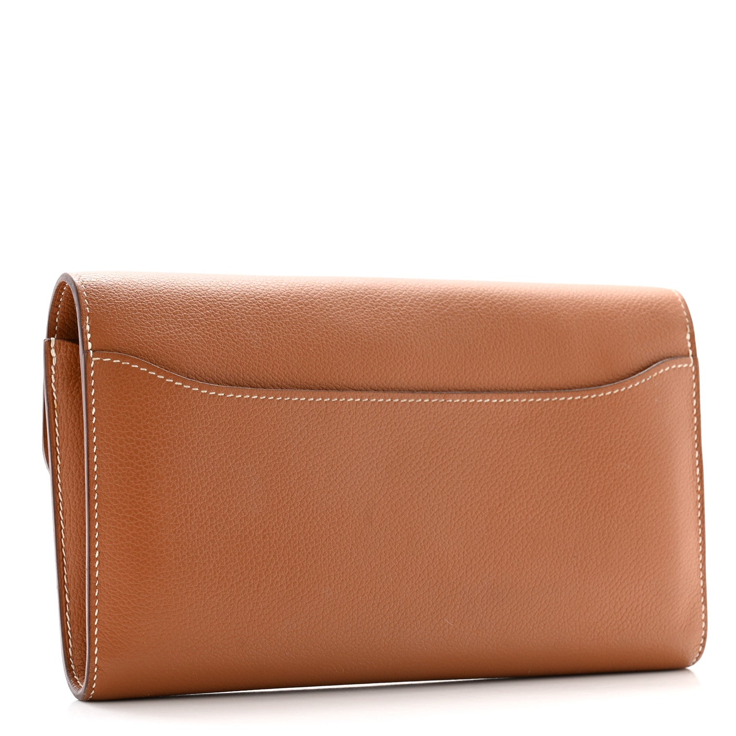 Hermes Evercolor Constance Long Wallet Gold 3 of 13