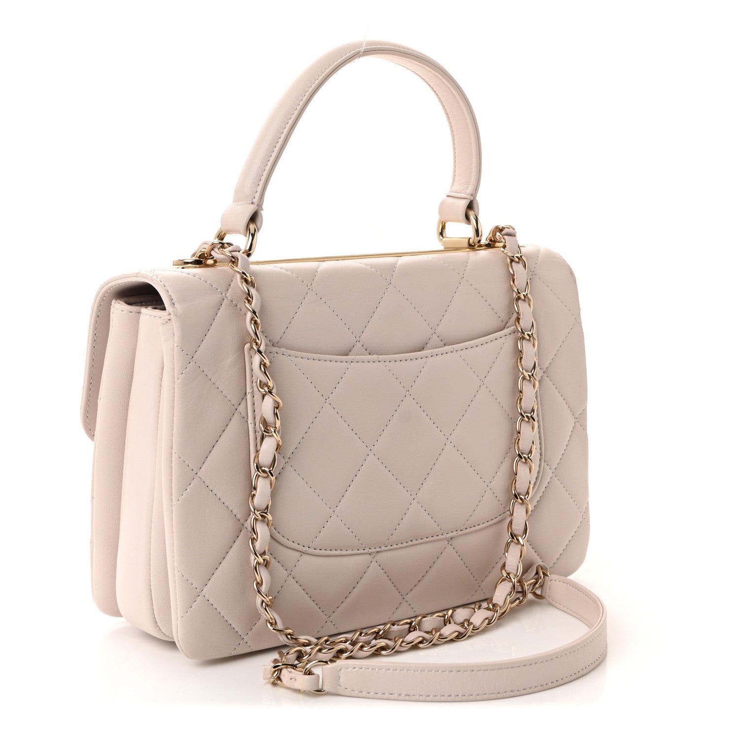 Chanel Lambskin Quilted Small Trendy CC Flap Dual Handle Bag Lilas Lilac 3 of 11