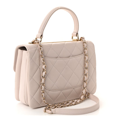 Chanel Lambskin Quilted Small Trendy CC Flap Dual Handle Bag Lilas Lilac 3 of 11
