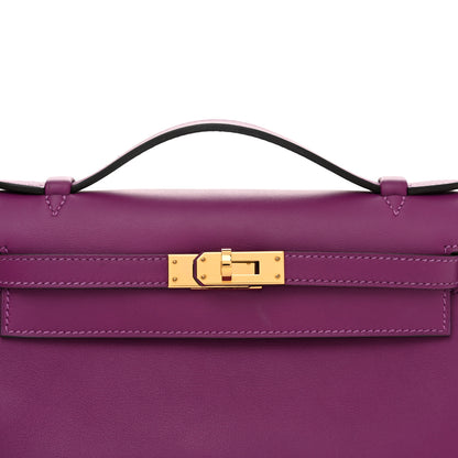 Hermes Swift Kelly Pochette Clutch Anemone 8 of 15