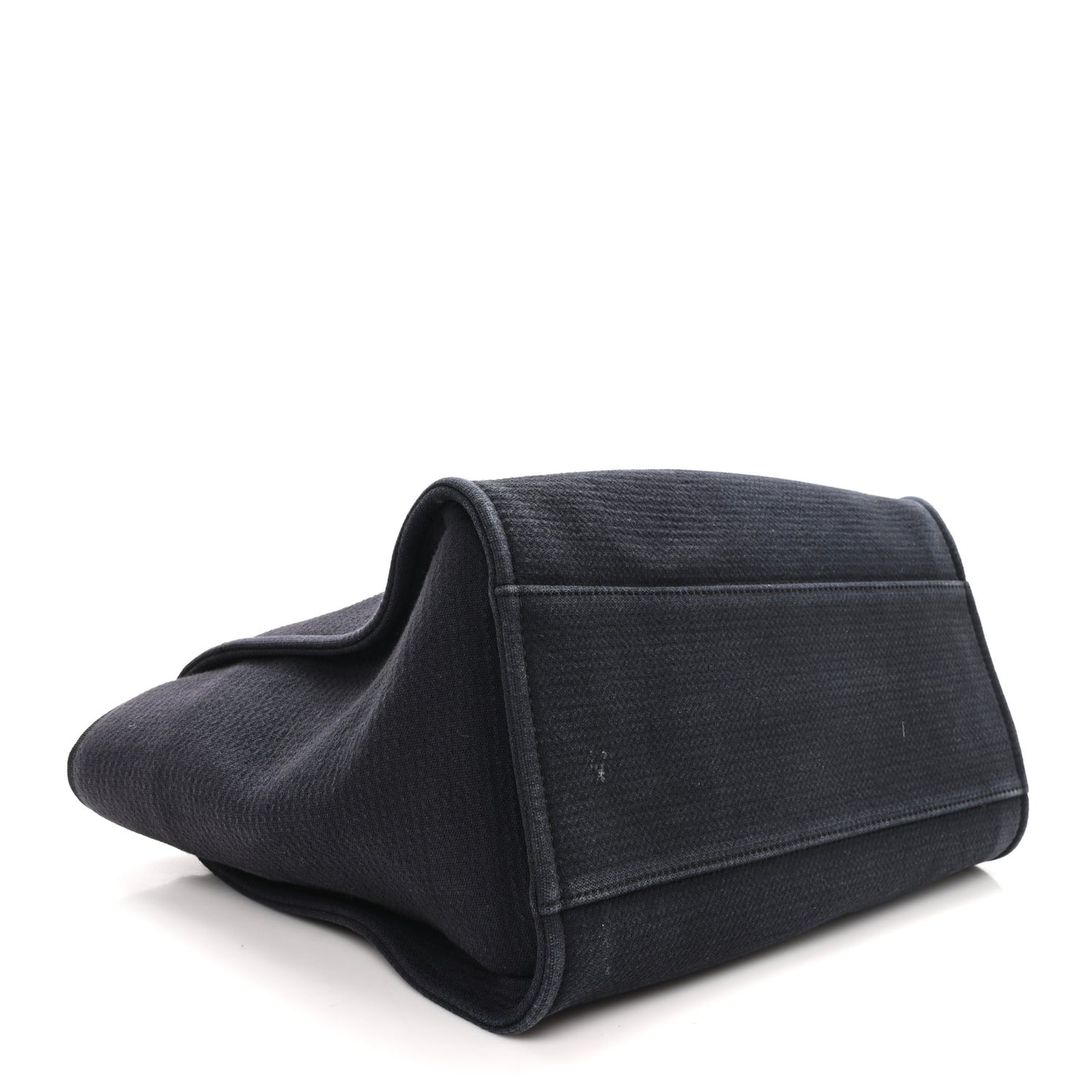 Mixed Fibers Medium Deauville Tote Navy Blue